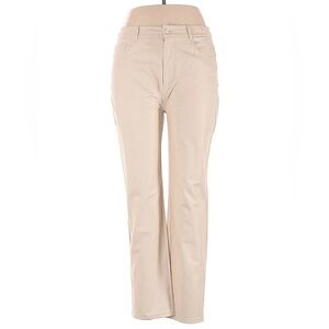 Brand New Stella Faux Leather Straight Pants in Ecru